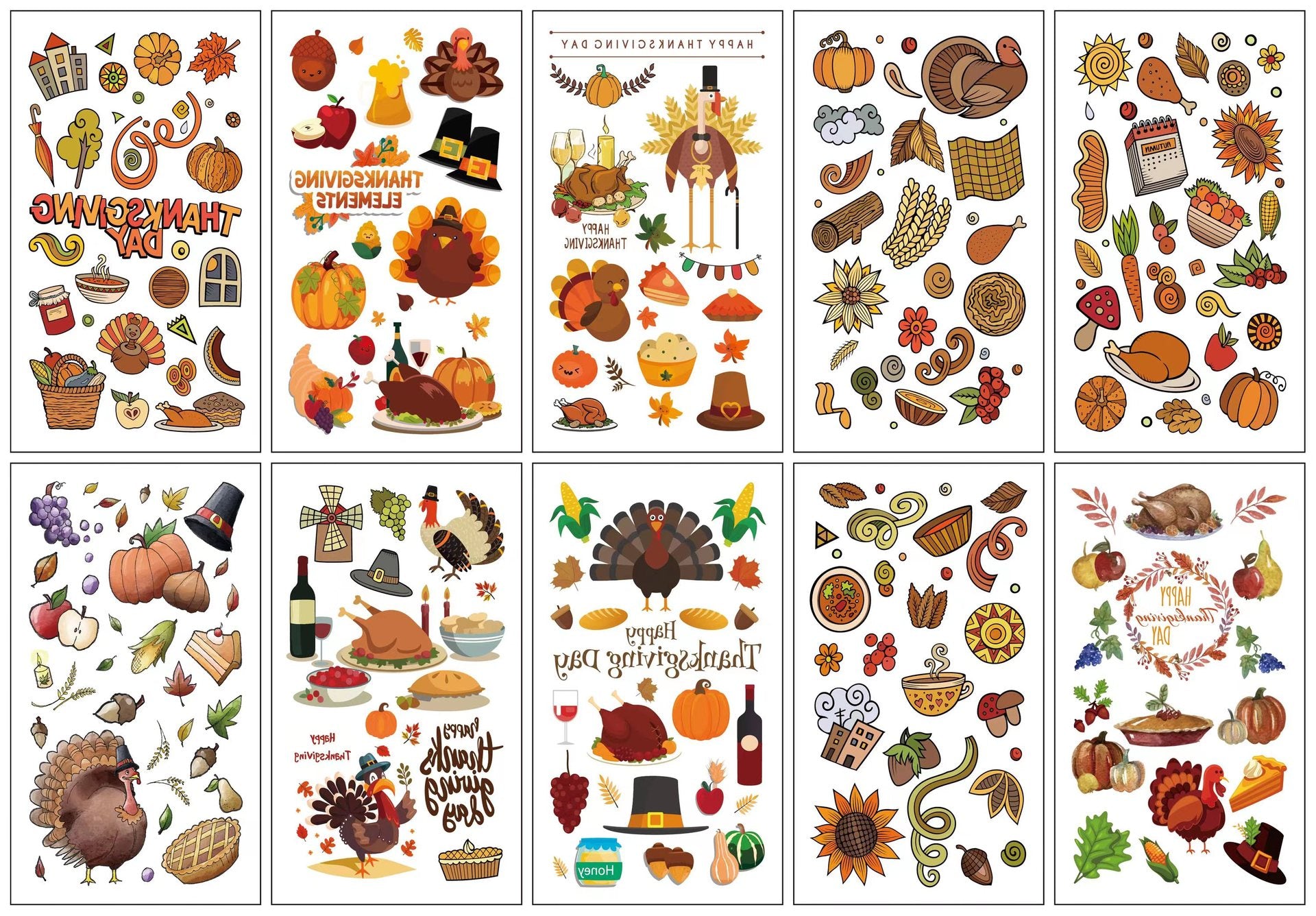 Wholesale 10pcs/sheet Children's cartoon little monster cute tattoo sticker