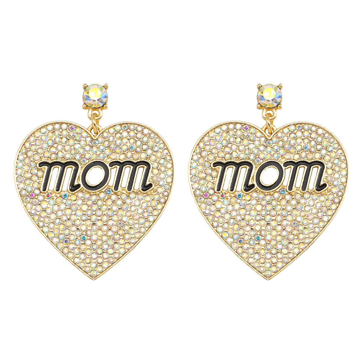 Wholesale MAMA Rice Pearl Diamond Earrings