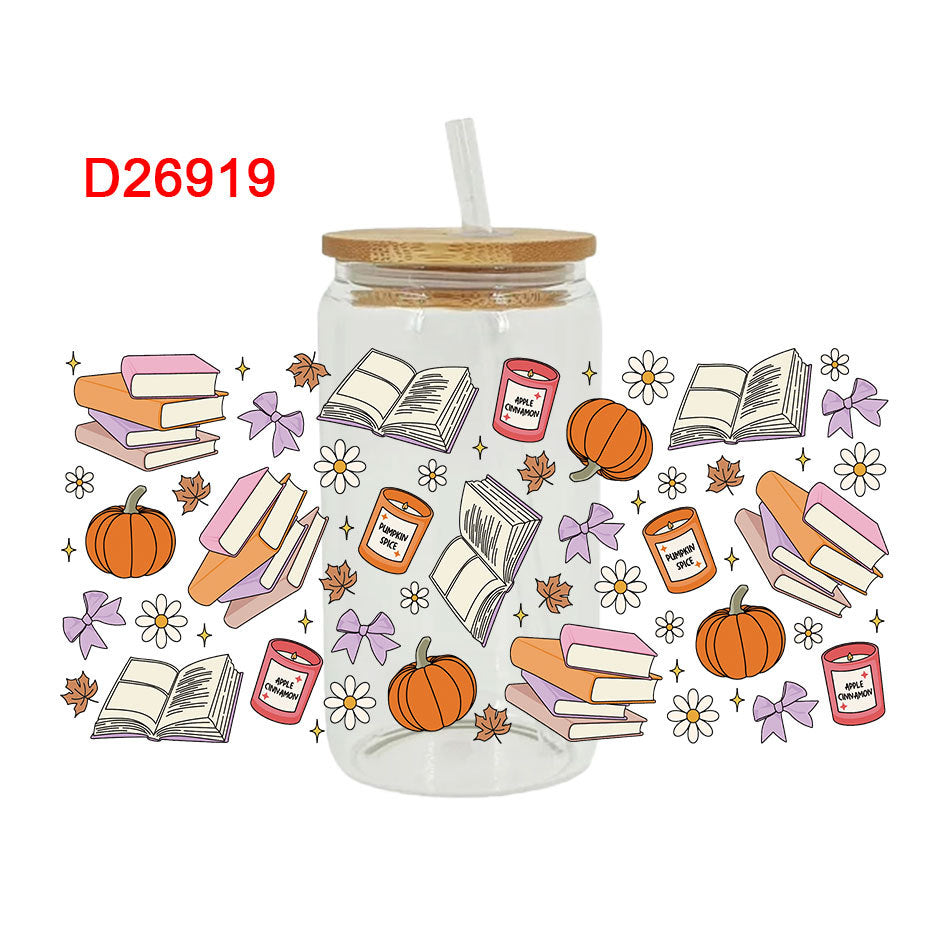 Wholesale UV Transfer Paste Glass Crystal Label 16oz Cup UV DTF Wraps