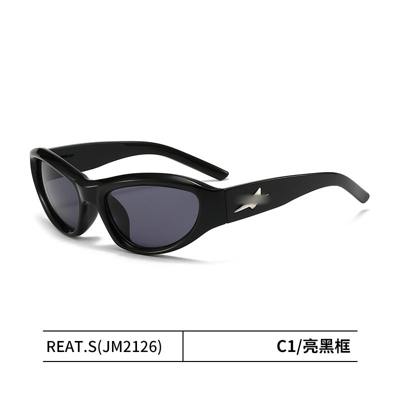 Wholesale Cyberpunk sunglasses star sunglasses men and women