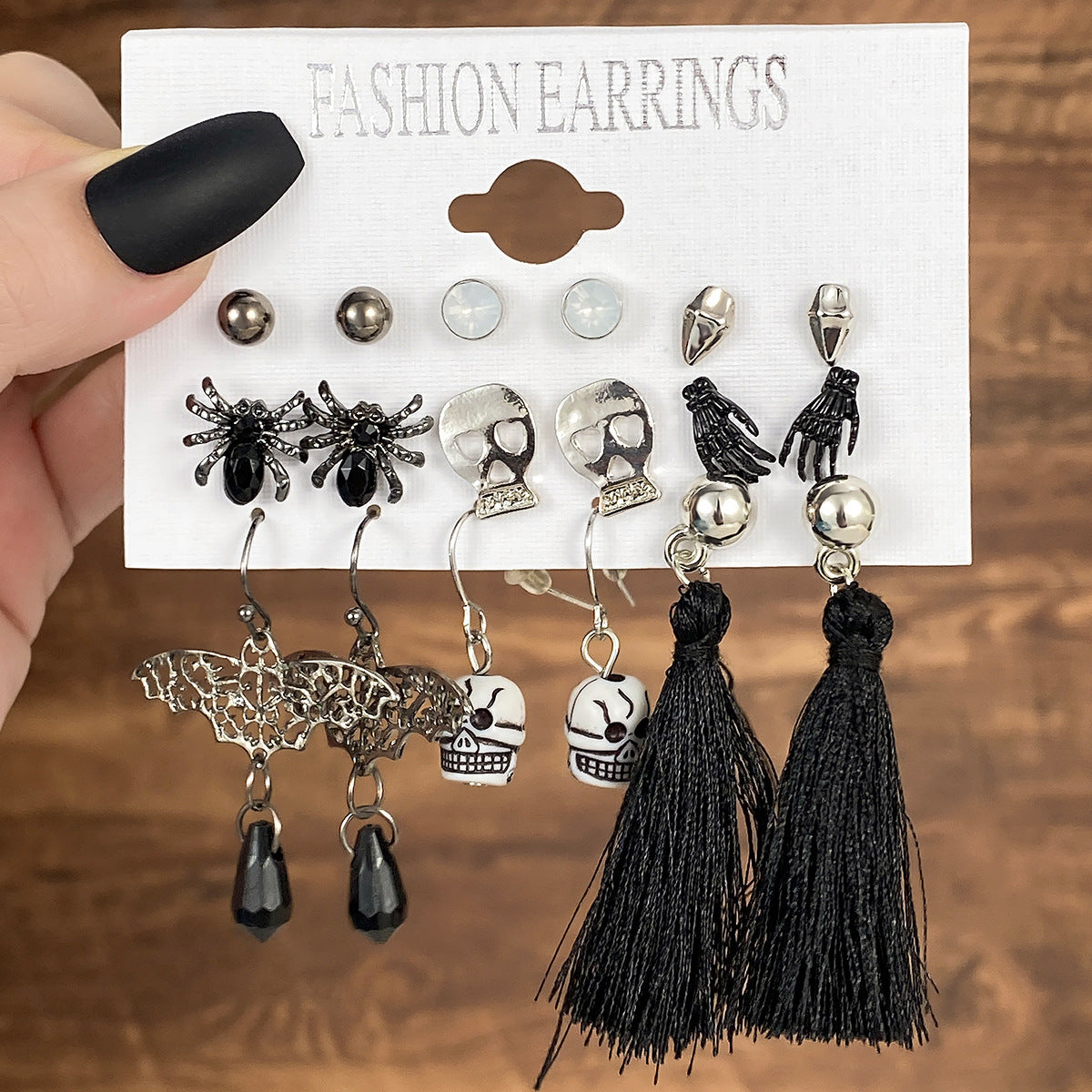 Wholesale Oil Drop Halloween Earrings Set
