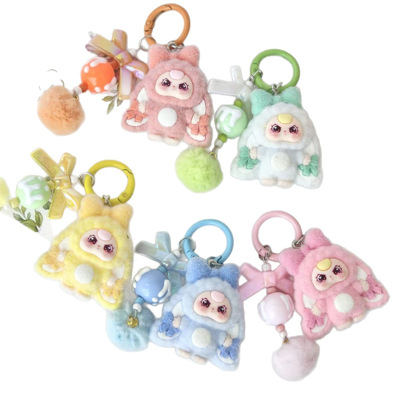 Wholesale Colorful cute cartoon Keychains
