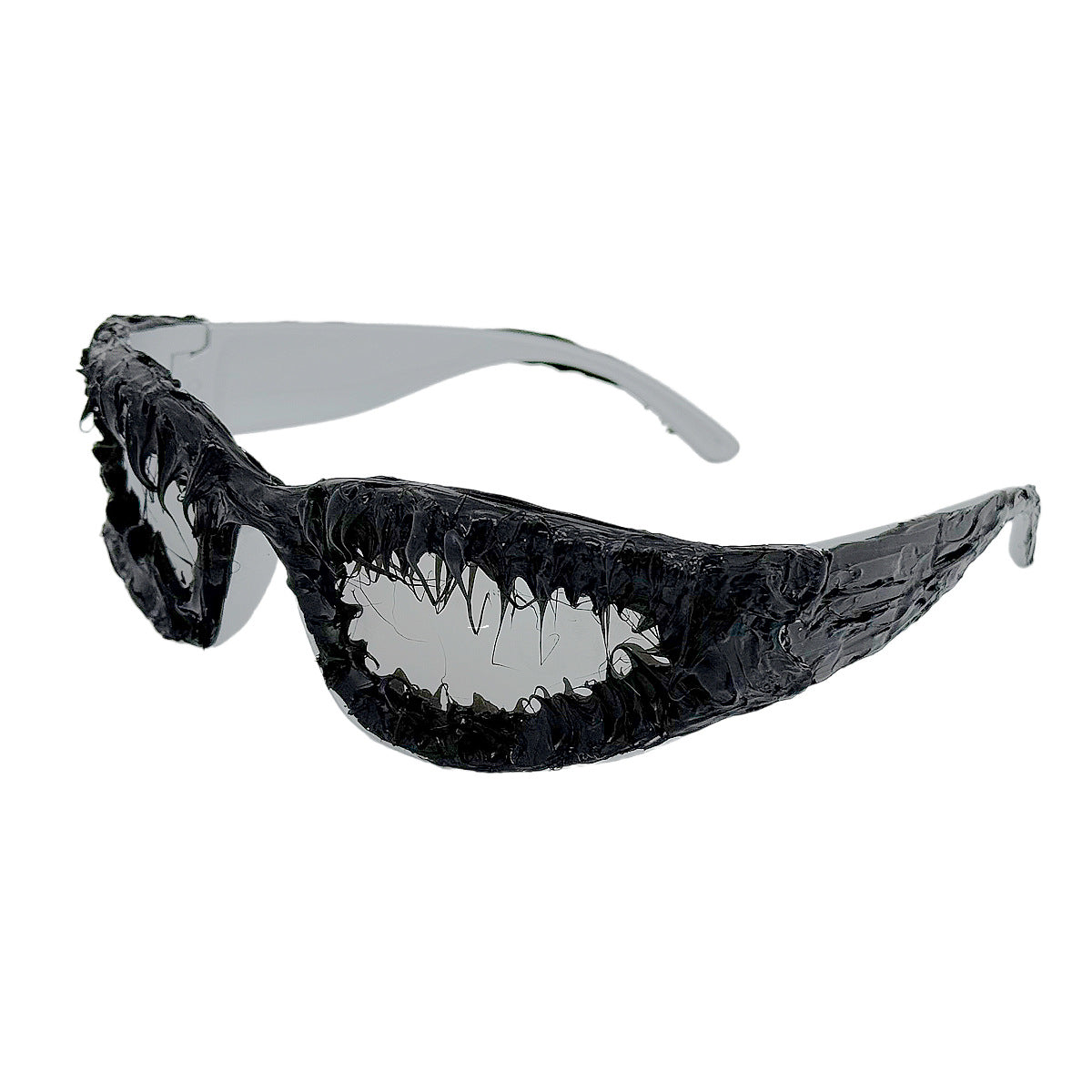 Wholesale Punk Cat Eye Sports Drip Gel Eye Protection Sunglasses
