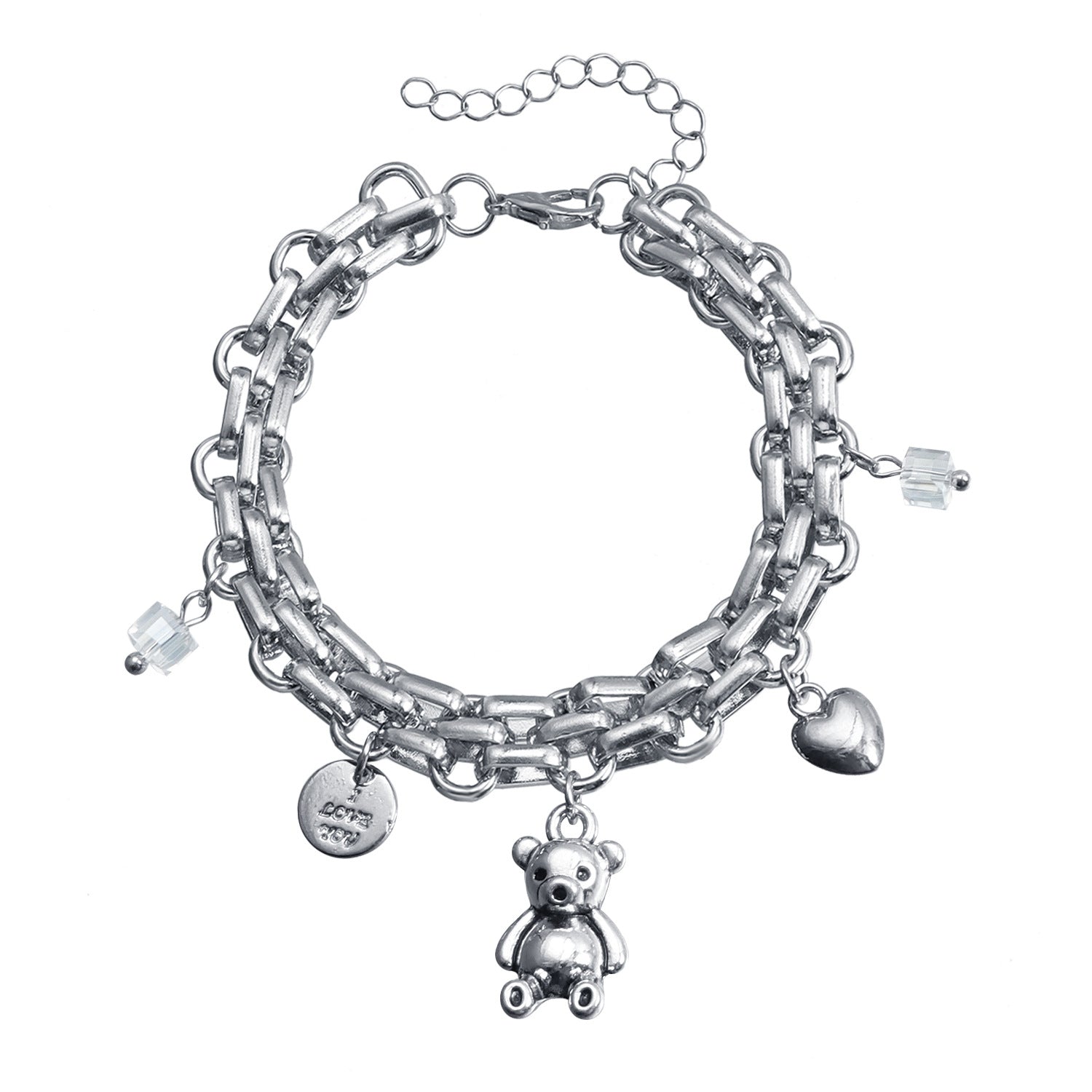 Wholesale Valentine' s Day love bear element necklace