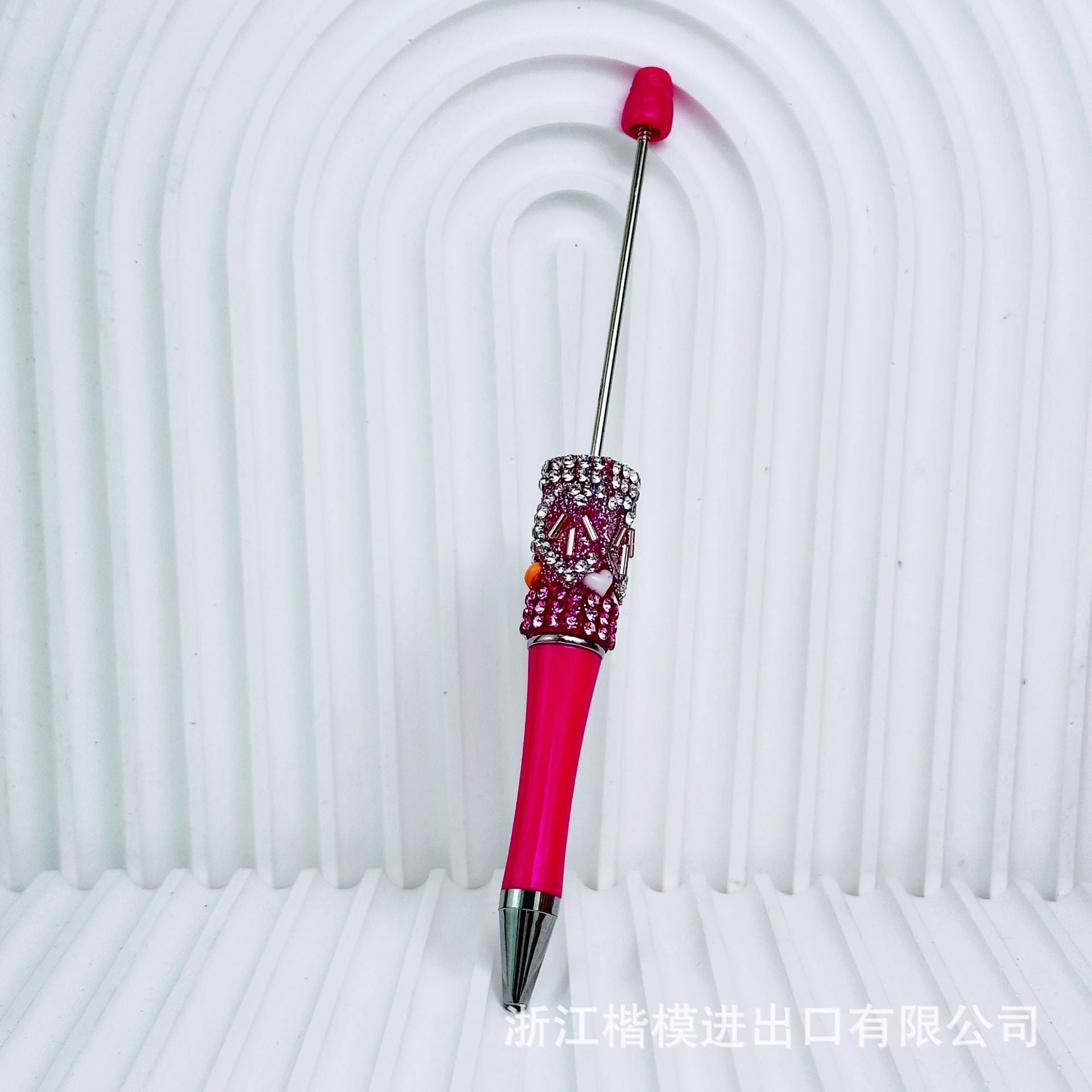 Wholesale crystal gravel diy beadable pen