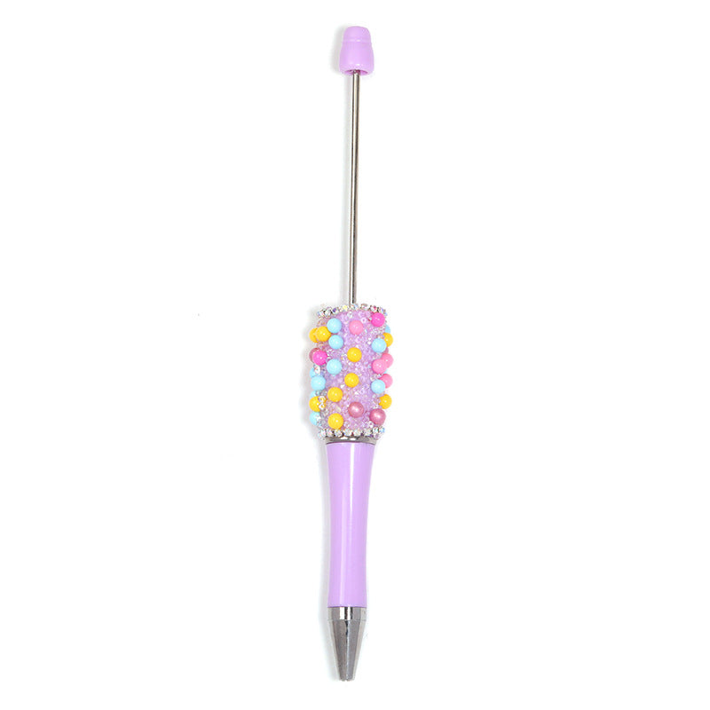 Wholesale   5pcs/pack  Dopamine bubble ball fine glitter beaded pen