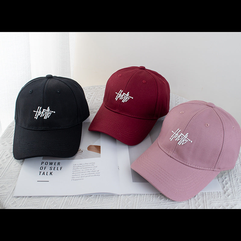 Wholesale Solid Color Offset Printing Art Letter Baseball Cap