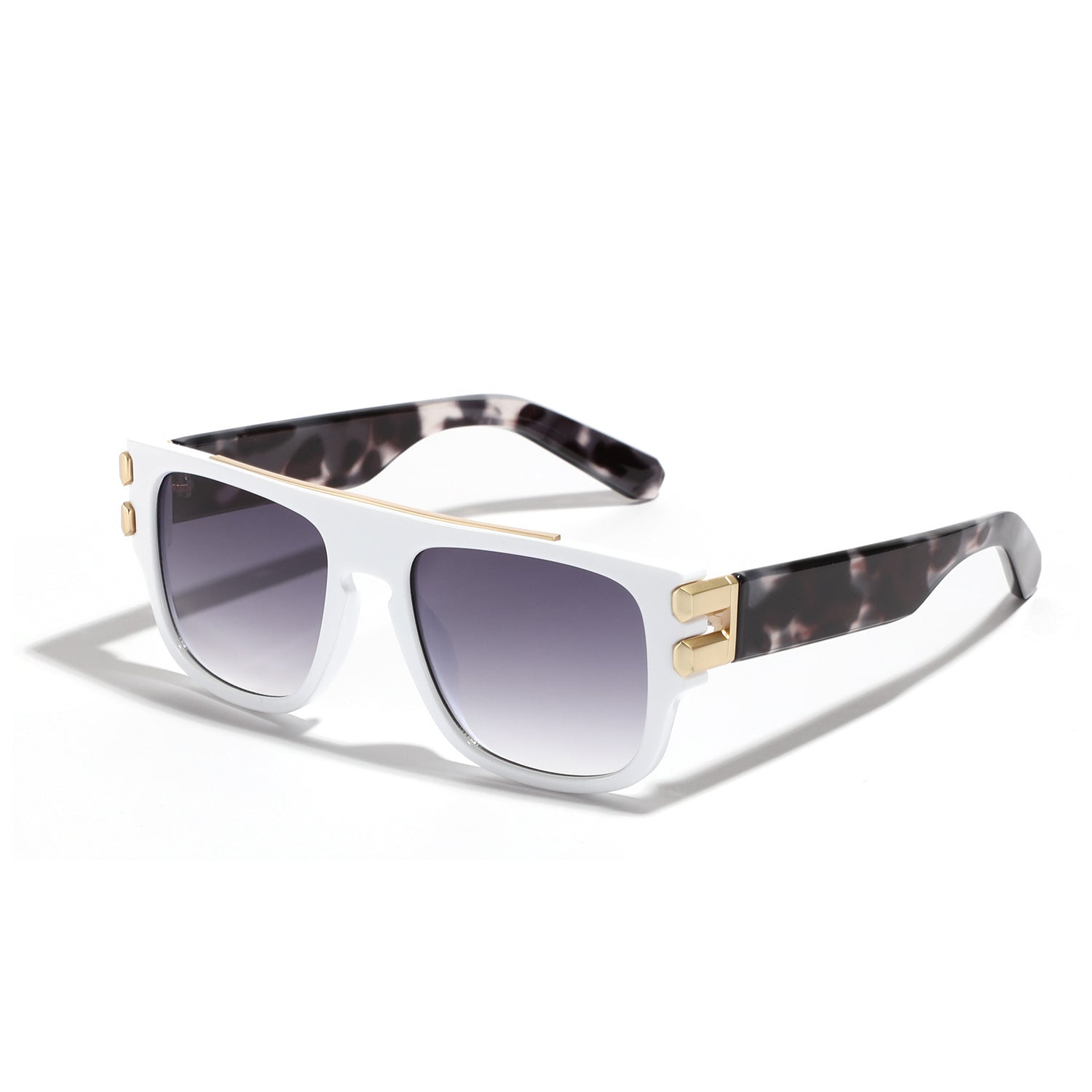 Wholesale Square Large Frame Transparent PC Sunglasses