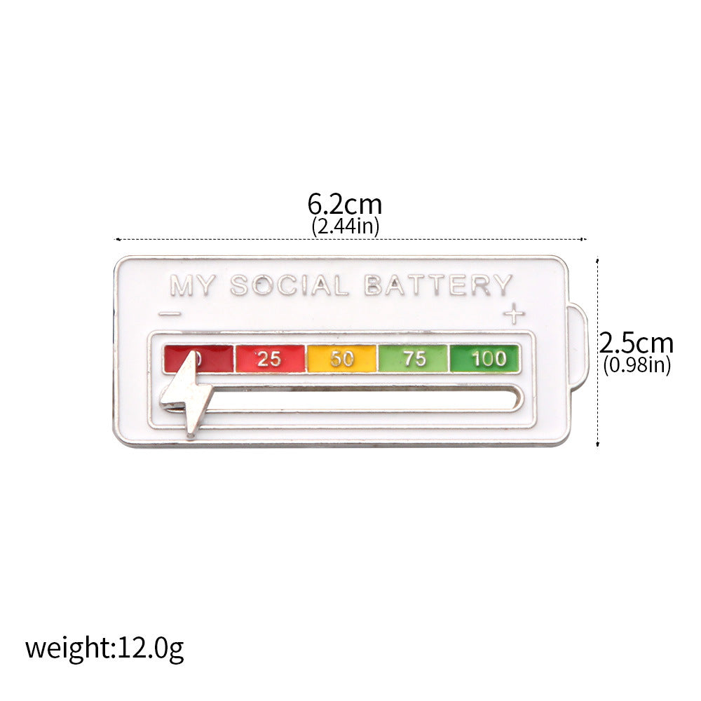 Wholesale Mood Expression Battery Power Creative Necklace