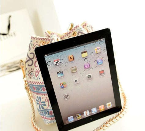 Wholesale Canvas Pearl Chain Tote Bag