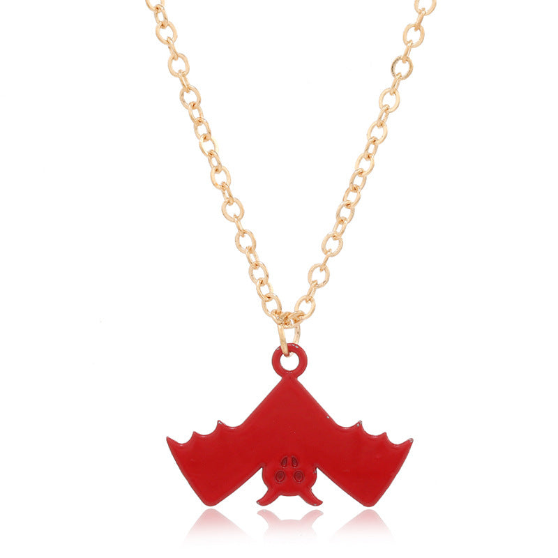 Wholesale Retro Exaggerated Ghost  Ghost Mask  Necklace