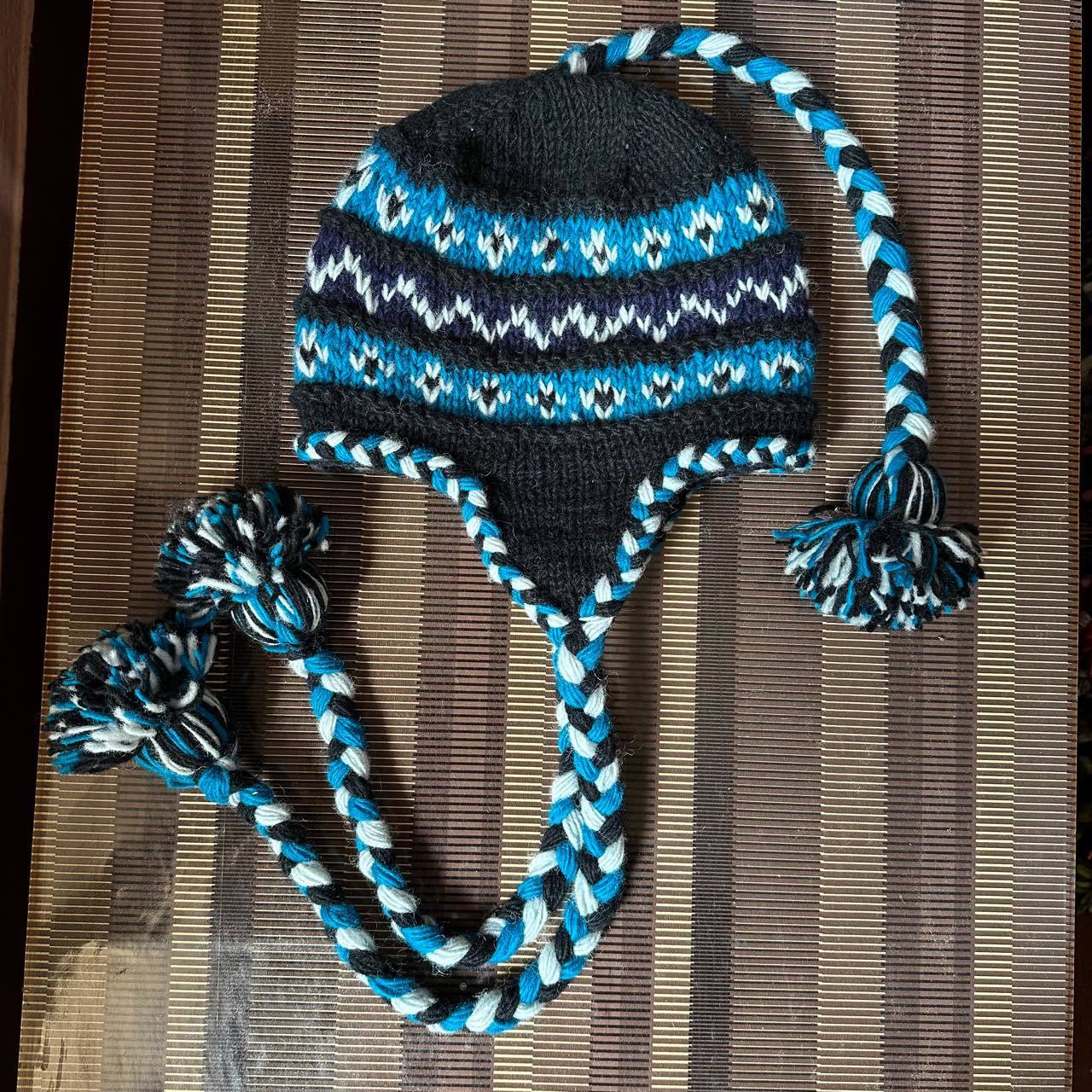 Wholesale Wool Warm Rainbow Plus Velvet Thick Earmuffs Beanie