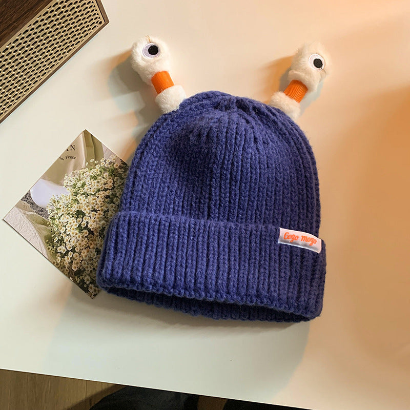 Wholesale Cute and Funny Frog Knitted Woolen Hat
