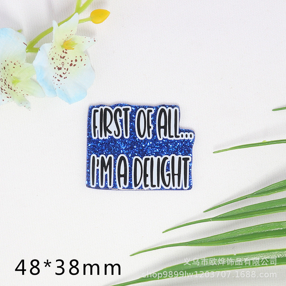 Wholesale 10pcs Cute Acrylic DIY Patch Accessories