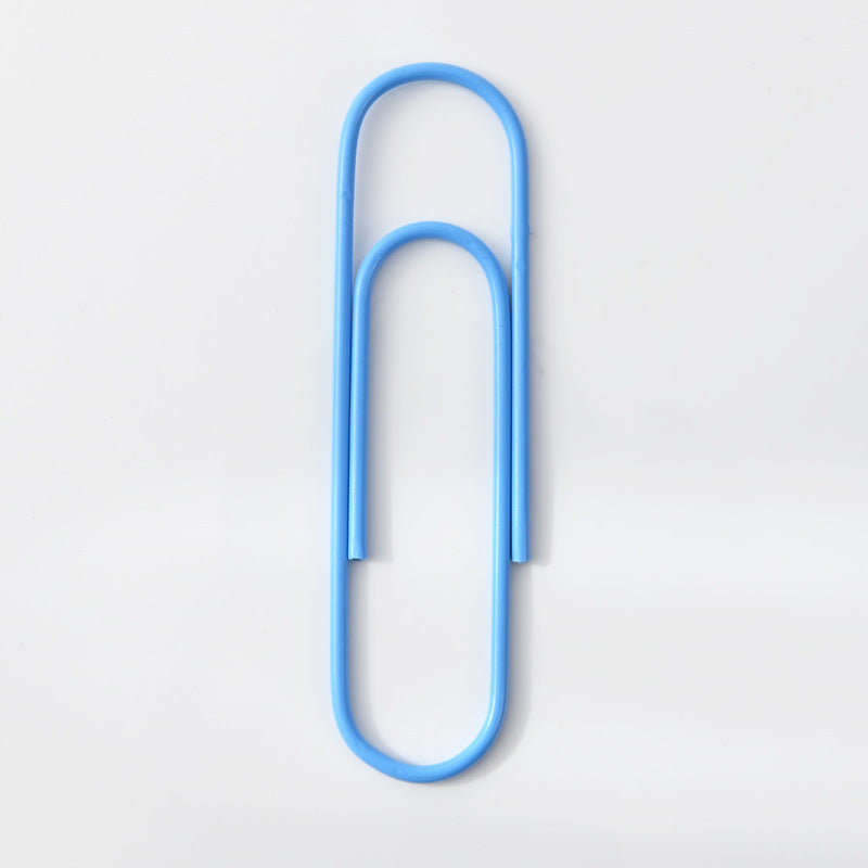 Wholesale Color paper clip 100mm large paper clip plastic-coated paper clip metal 10cm extra large paper clip