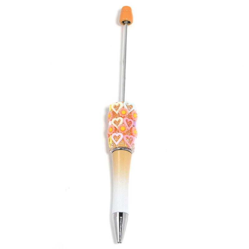 Wholesale 10pcs Flower Starry Sky Sugar Pen  Beadable Pens