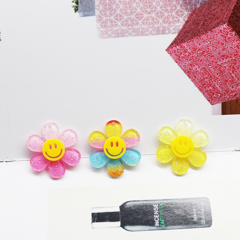 Wholesale 10pcs Glitter Gradient Color Double Layer Patch DIY Accessories