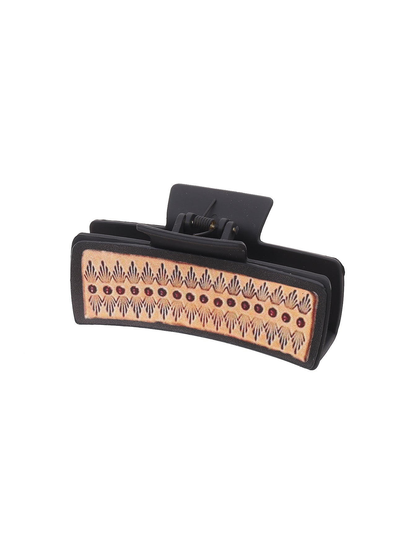 Wholesale Western Wind Denim Wind Sunflower Leather Hairpin Women's Shark Clip Grab Clip