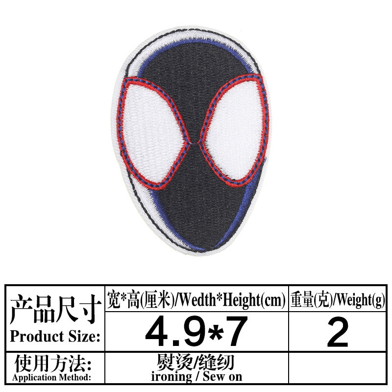 Wholesale 10 Pack Cartoon Embroidered Patch Set Sup erhero Theme DIY Sew On Patches For Clothing Bags Towels Fashion Accessory For Resale MysteryZone