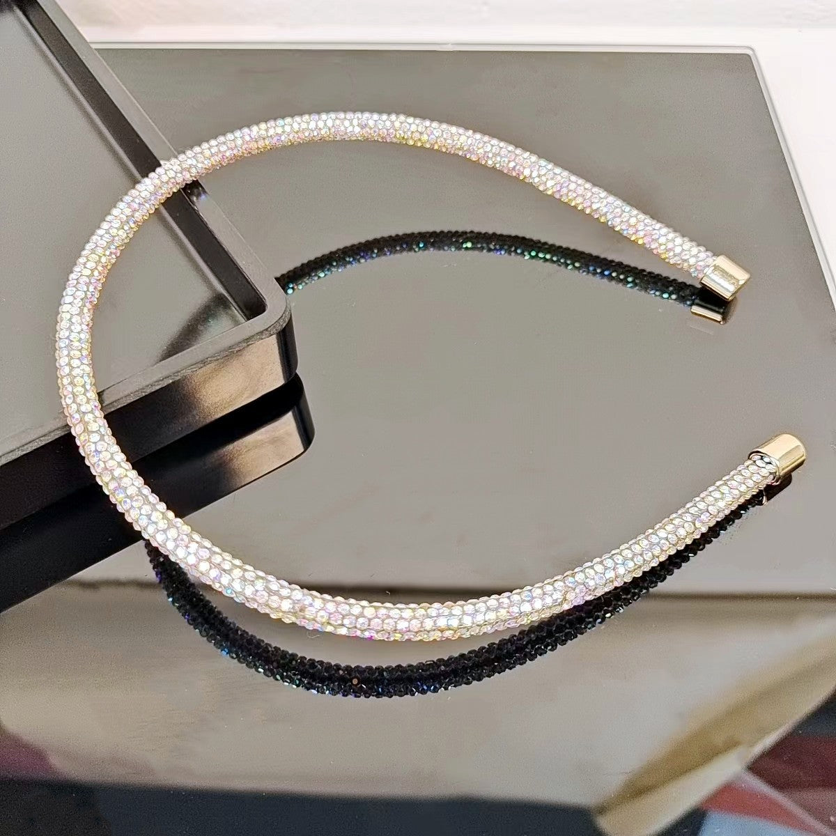 Wholesale Slim-edged Ultra-flash Rhinestone Headband