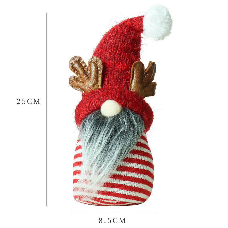 Wholesale Christmas Doll Knitted Pointed Hat Sitting Decoration