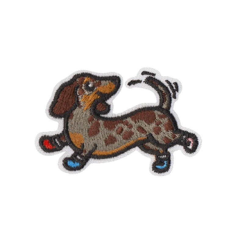 Wholesale Cute Puppy Embroidered Iron On Patches 9 Piece Set For Denim ets School Uniforms DIY Decorative Accent