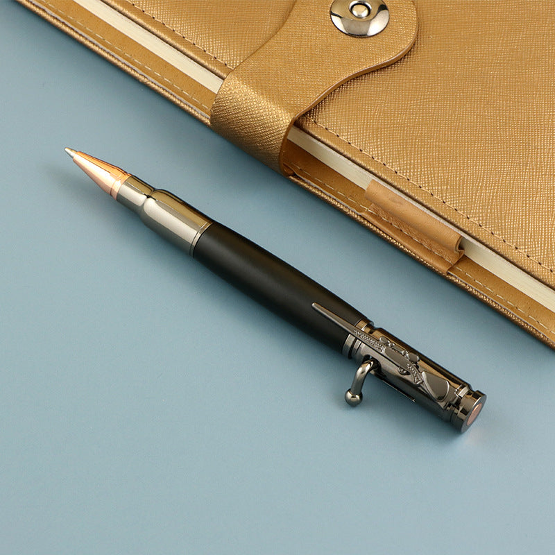 Wholesale Pens Gun Bolt Wood Pressure Reducing Switch Pen Ballpoint Pen