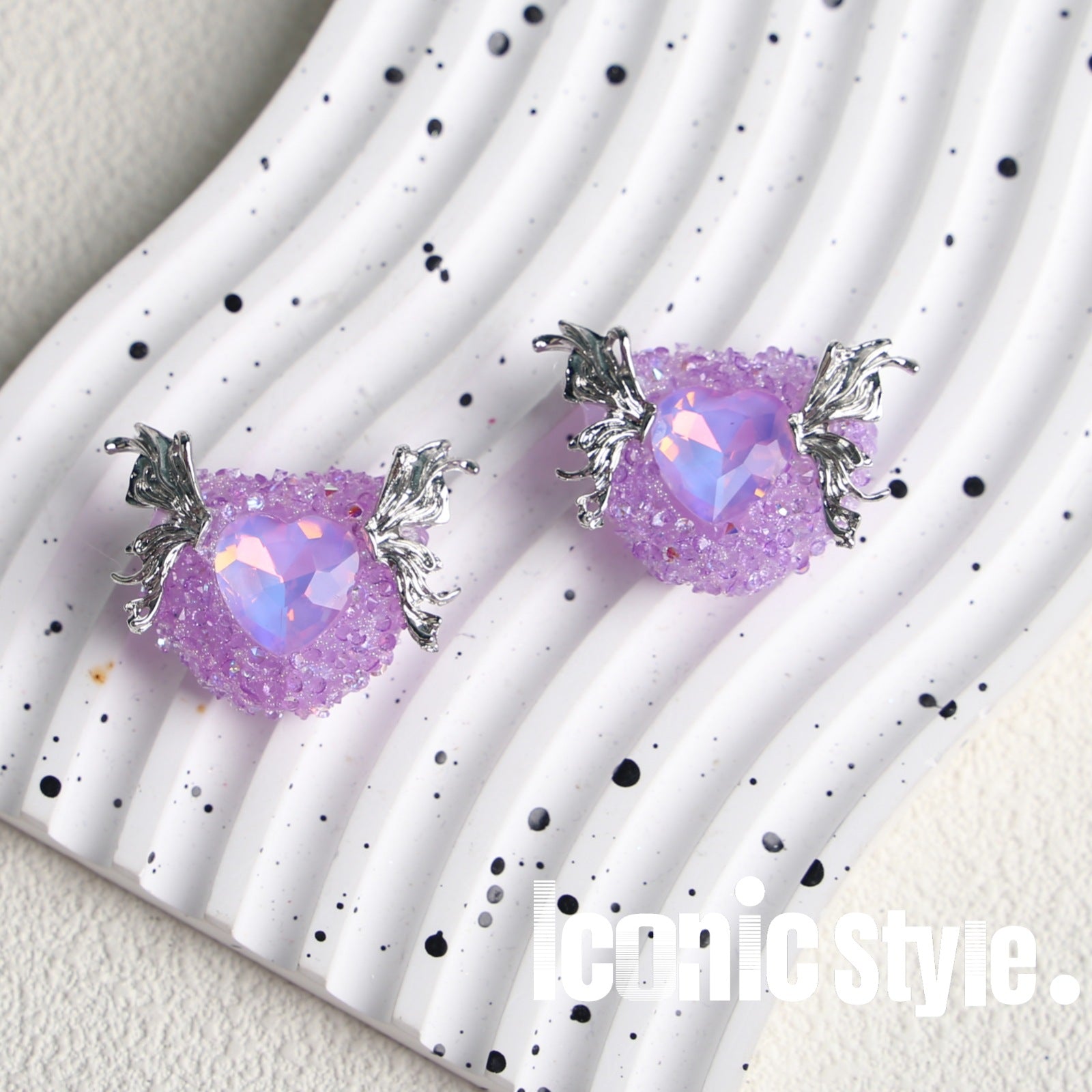 Wholesale 5PCS Angel Wing Butterfly Crystal Bell Love Diamond DIY Jewelry Accessories Loose Beads