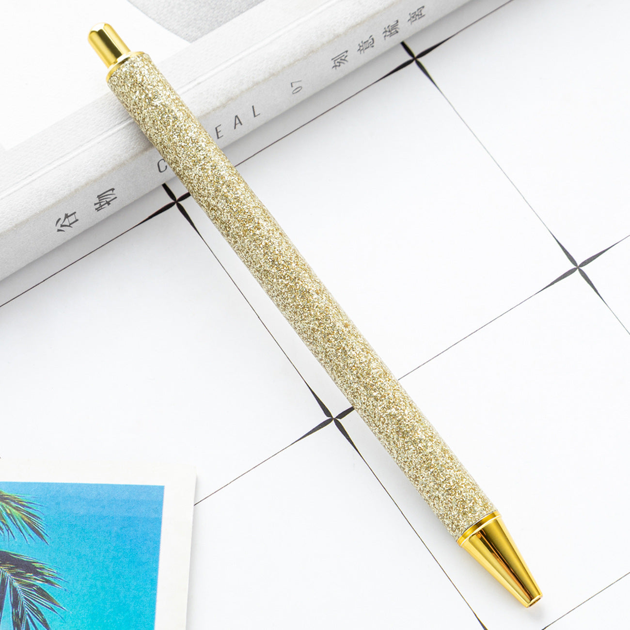 Wholesale Colorful creative foreskin glitter metal touch pen