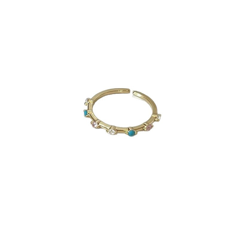 Wholesale Sweet Butterfly Flower Series Stacked Ring