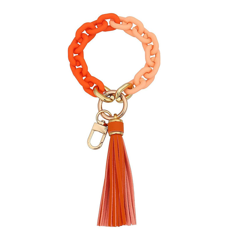 Wholesale Tassel Acrylic Bracelet Keychain