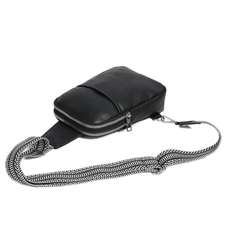 Wholesale PU Travel Bag Wide Shoulder Strap Crossbody Chest Bag