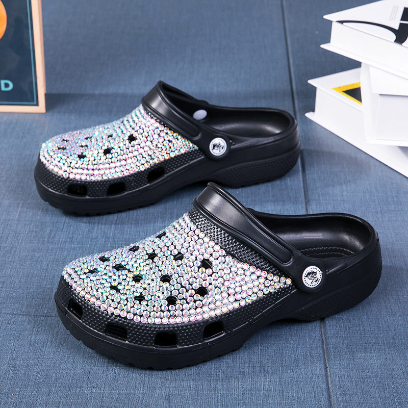 Wholesale Handmade Hot Drill EVA Hole Shoes