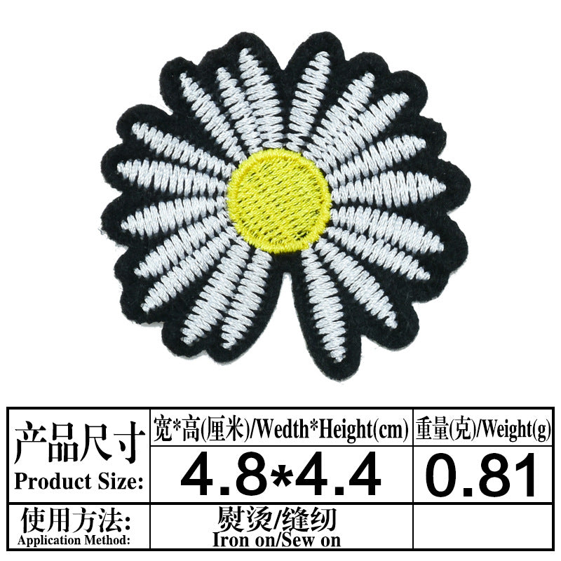 Wholesale Trendy Embroidery Patches Cloth Applique For Clothing Shoes Bags DIY Decorative Accent