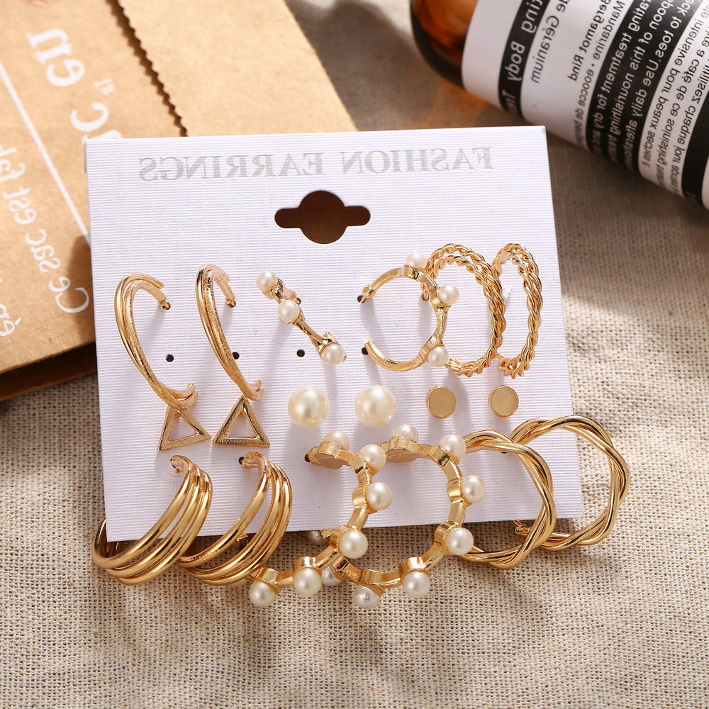 Wholesale Alloy Pearl Earring Set