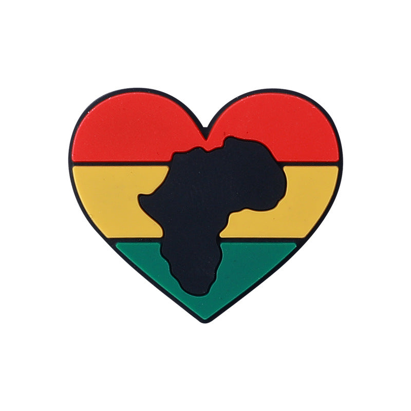 Wholesale 20pcs  Black June Day Silicone Beads   Focal Beads