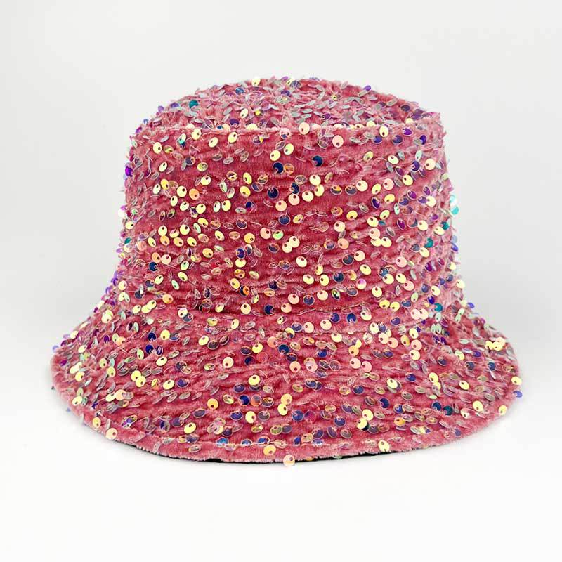 Wholesale Colorful Sequin Polyester Fisherman Hats