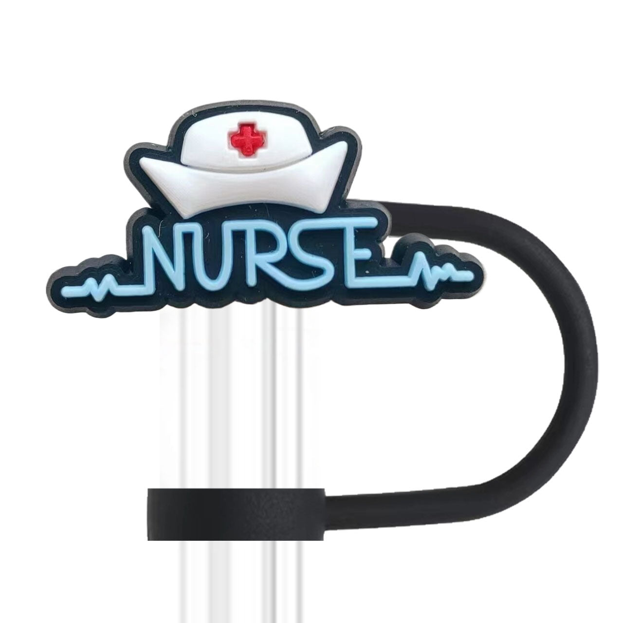 Wholesale 10pcs PVC 2-3cm Medical Series Cute Straw Cover Cup Decoration