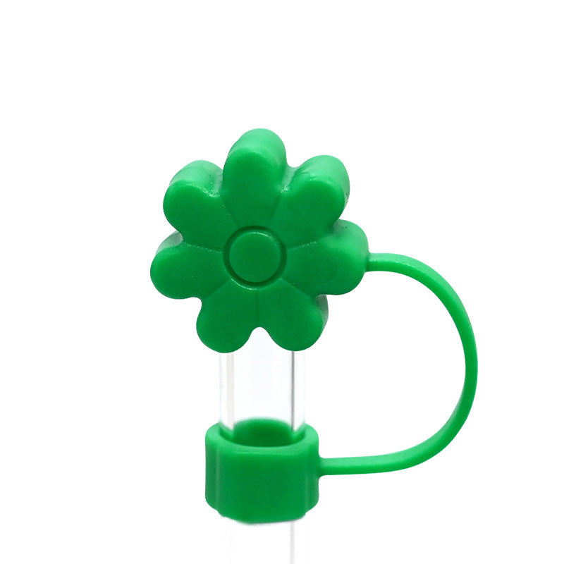 Wholesale  16pcs/pack  Flower dust plug straw hat  Straw Tube Cap