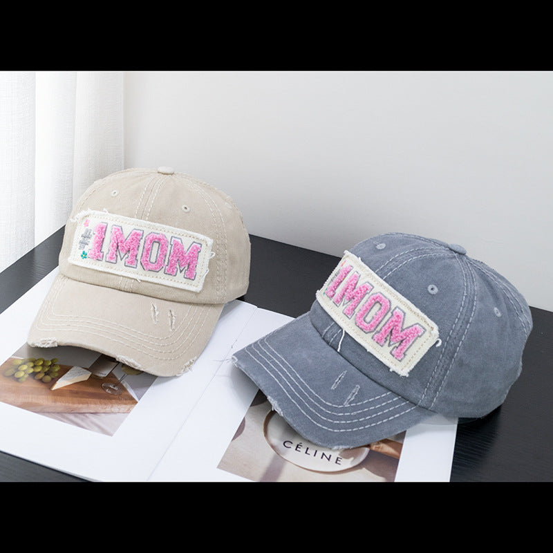 Wholesale Towel Embroidered Fabric Label Washed Baseball Cap