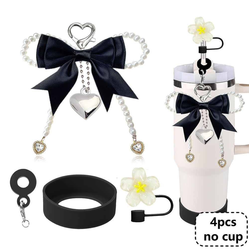 Wholesale Bowknot Pearl Phone Chain Love Straw Hat