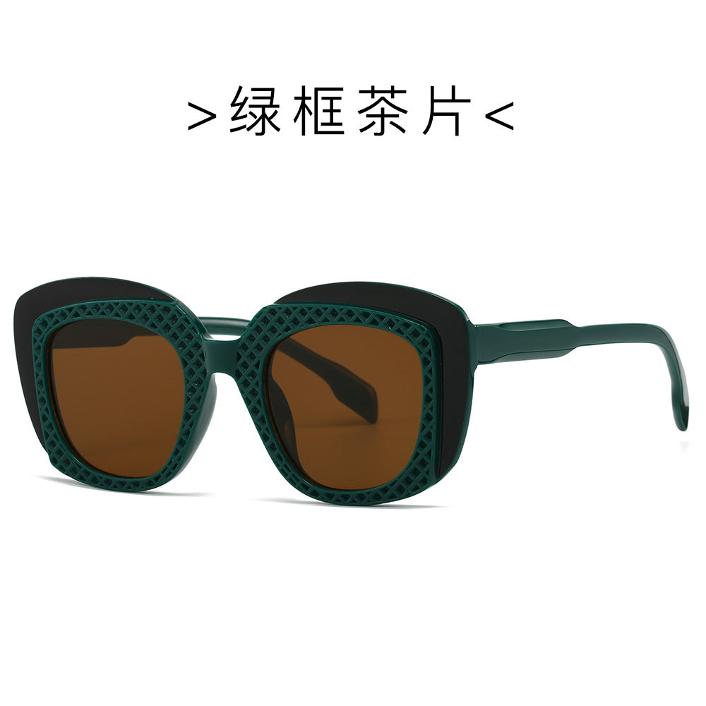 Wholesale Fashion Square Frame Plastic Sunglasses