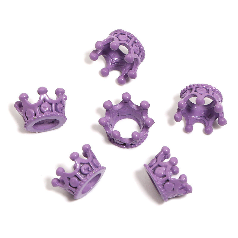 Wholesale 100PCS/Pack bear three-dimensional small crown beaded diy alloy accessories mobile phone chain key chain accessories