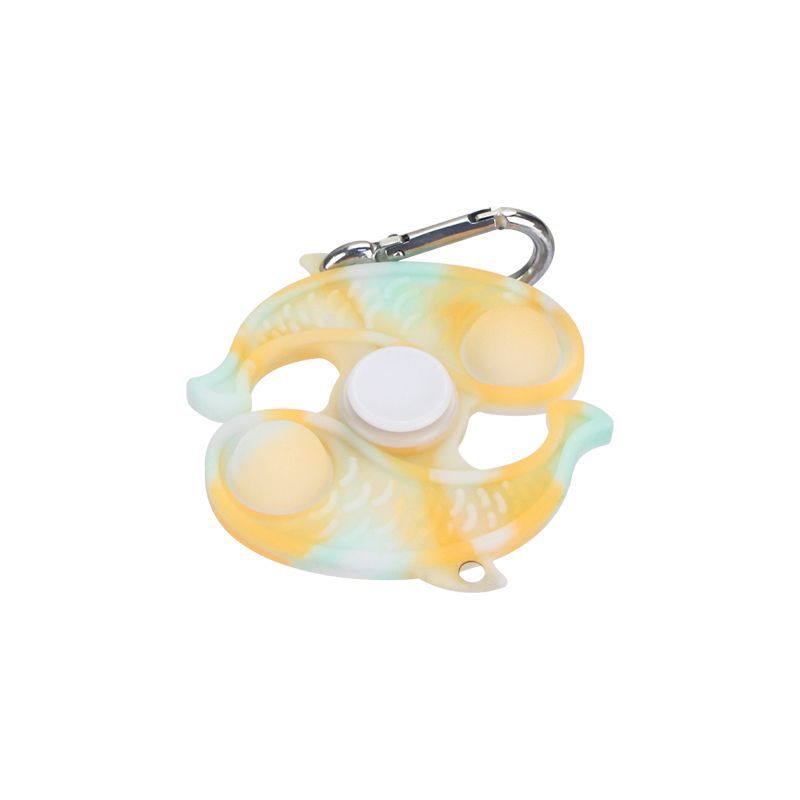 Wholesale Silicone Finger Fun Bubble Fun Cartoon Keychain