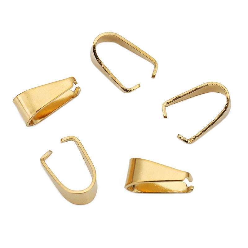 Wholesale 50PCS/PACK Stainless Steel Melon Seed Buckle DIY Necklace Accessories