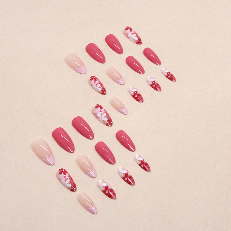 Wholesale Almond nail full print wear nail