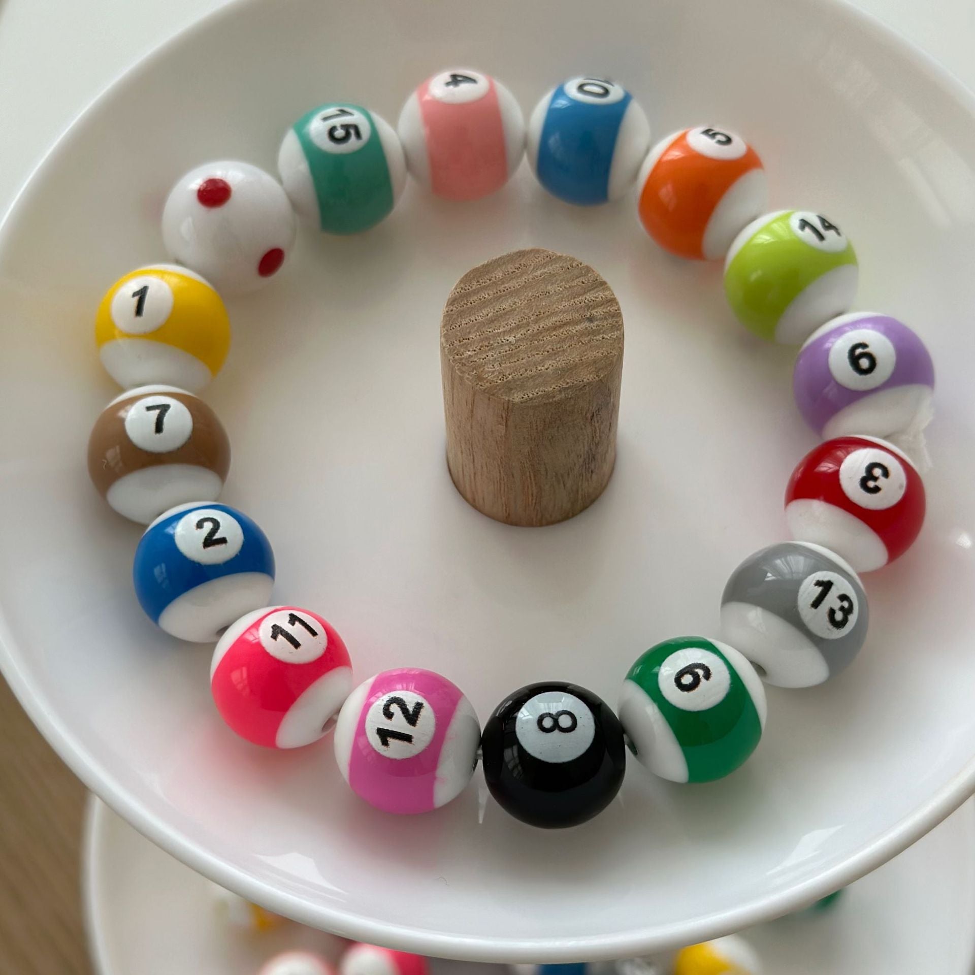 Wholesale 10PCS Billiard Beads Resin Beads Diy Beads