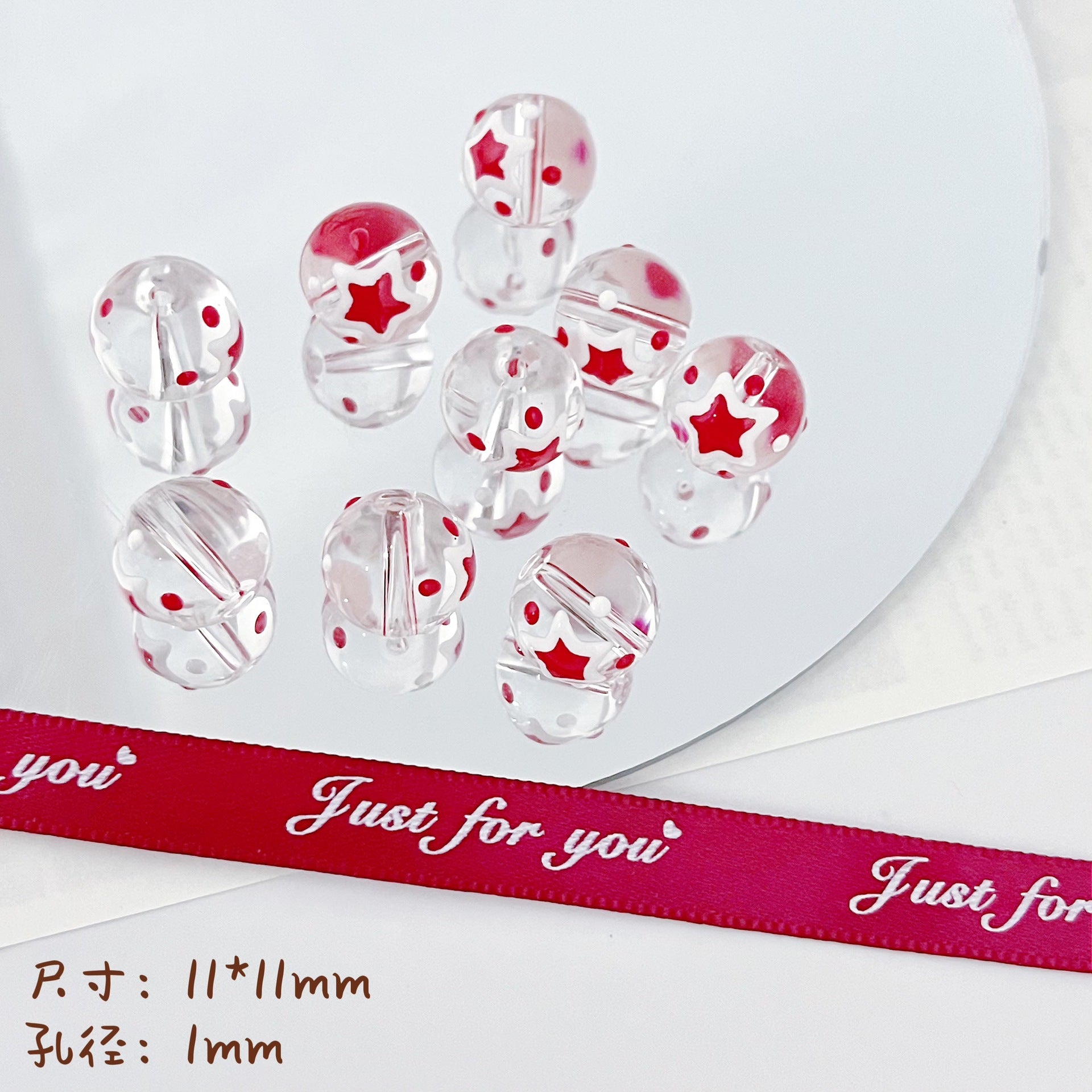 Wholesale 10pcs Santa Claus Snowflake Christmas Series Beads