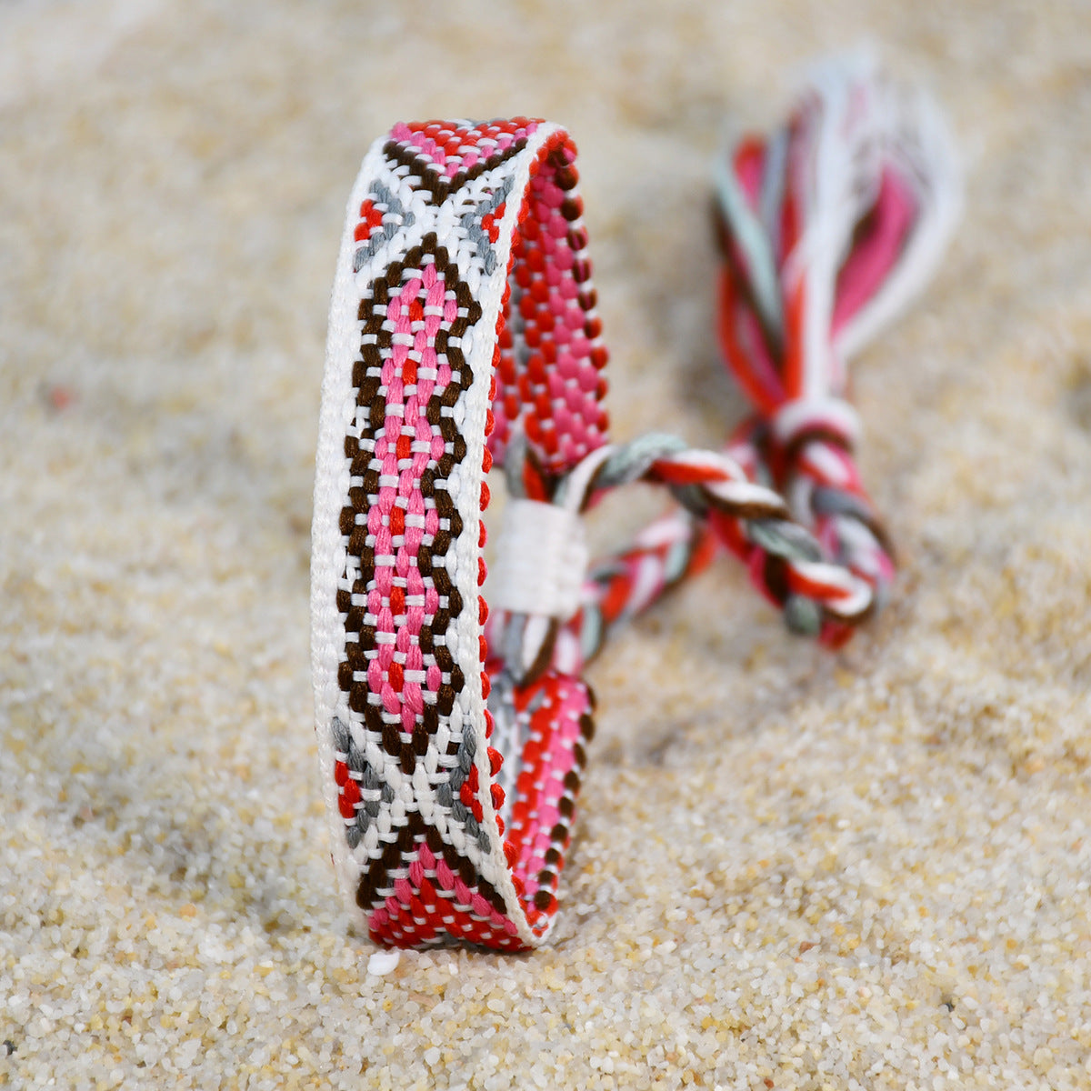 Wholesale Nepal ethnic style hand-woven hand rope color tassel Bohemian bracelet