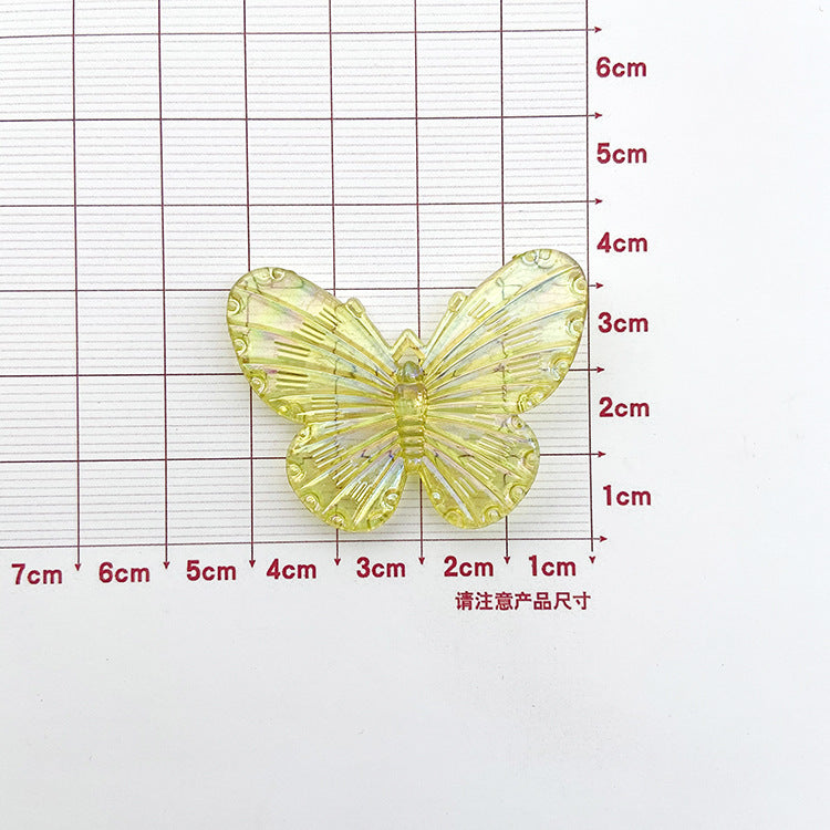 Wholesale AB Plating Butterfly Resin Cream Glue Phone Case Accessories